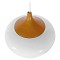 GLOBOSTAR® VILI 01260 Μοντέρνο Κρεμαστό Φωτιστικό Οροφής με Ντουί 1 x E27 AC 220-240V IP20 - Λευκό & Μπεζ - Μ35 x Π35 x Υ27cm