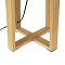 GloboStar® SQUID 01265 Μοντέρνο Επιτραπέζιο Φωτιστικό Πορτατίφ Μονόφωτο 1 x E27 IP20 Μπεζ Ξύλο με Μπεζ Ύφασμα - Μ30 x Π30 x Υ63cm