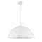 GLOBOSTAR® SERENIA 01271 Μοντέρνο Κρεμαστό Φωτιστικό Οροφής με Ντουί 1 x E27 AC 220-240V IP20 - Λευκό - Μ60 x Π60 x Υ30cm
