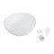 GLOBOSTAR® SERENIA 01273 Μοντέρνο Κρεμαστό Φωτιστικό Οροφής με Ντουί 1 x E27 AC 220-240V IP20 - Λευκό - Μ90 x Π90 x Y40cm