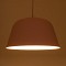 GLOBOSTAR® UPVALE 01284 Μοντέρνο Κρεμαστό Φωτιστικό Οροφής με Ντουί 1 x E27 AC 220-240V IP20 - Ροζ & Λευκό - Μ40 x Π40 x Υ24cm