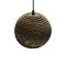 GLOBOSTAR® SANTORINI 01288 Boho Κρεμαστό Φωτιστικό Οροφής με Ντουί 1 x E27 AC 220-240V IP20 - Καφέ - Μ20 x Π20 x Y16cm