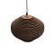 GLOBOSTAR® SANTORINI 01293 Boho Κρεμαστό Φωτιστικό Οροφής με Ντουί 1 x E27 AC 220-240V IP20 - Καφέ - Μ30 x Π30 x Y20cm