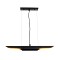 GLOBOSTAR® ESTERINA 01304 Μοντέρνο Κρεμαστό Φωτιστικό Οροφής με Ντουί 2 x E27 AC 220-240V IP20 - Μαύρο & Χρυσό - Μ60 x Π6 x Υ6cm