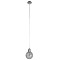 GLOBOSTAR® BOSSANOVA 01313 Μοντέρνο Κρεμαστό Φωτιστικό Οροφής με Ντουί 1 x E27 AC 220-240V IP20 - Γκρι - Μ18 x Π18 x Υ23cm