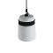 GLOBOSTAR® TRIBECA 01320 Μοντέρνο Κρεμαστό Φωτιστικό Οροφής με Ντουί 1 x E27 AC 220-240V IP20 - Γκρι & Μαύρο - Μ20 x Π20 x Υ26cm