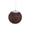 GLOBOSTAR® OCEANA 01354 Boho Κρεμαστό Φωτιστικό Οροφής με Ντουί 1 x E27 AC 220-240V IP20 - Καφέ - Μ20 x Π20 x Υ20cm