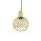GLOBOSTAR® SCANDI 01387 Vintage Κρεμαστό Φωτιστικό Οροφής με Ντουί 1 x E27 AC 220-240V IP20 - Μπεζ - Μ23 x Π23 x Υ30cm