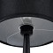 GloboStar® AMBROSIA 01394 Μοντέρνο Επιτραπέζιο Φωτιστικό Πορτατίφ Μονόφωτο 1 x E27 IP20 Μαύρο Μέταλλο με Μαύρο Ύφασμα - Μ25 x Π25 x Υ46cm