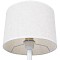 GLOBOSTAR® AMBROSIA 01395 Μοντέρνο Επιτραπέζιο Φωτιστικό Πορτατίφ με Ντουί 1 x E27 AC 220-240V IP20 - Λευκό - Μ25 x Π25 x Υ46cm