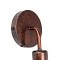 GLOBOSTAR® DON 01398 Vintage Φωτιστικό Τοίχου - Απλίκα με Ντουί 1 x E27 AC 220-240V IP20 - Χάλκινο Εφέ Σκουριάς - Μ10 x Π7 x Υ16cm