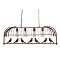 GLOBOSTAR® NEST 01402 Vintage Κρεμαστό Φωτιστικό Οροφής με Ντουί 4 x E27 AC 220-240V IP20 - Χάλκινο & Πράσινο - Μ103 x Π34 x Υ36.5cm
