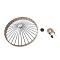 GLOBOSTAR® SAHARA 01416 Boho Κρεμαστό Φωτιστικό Οροφής με Ντουί 1 x E27 AC 220-240V IP20 - Μπεζ & Μαύρο - Μ80 x Π80 x Y25cm