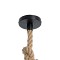 GLOBOSTAR® SAHARA 01416 Boho Κρεμαστό Φωτιστικό Οροφής με Ντουί 1 x E27 AC 220-240V IP20 - Μπεζ & Μαύρο - Μ80 x Π80 x Y25cm