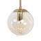 GloboStar® MADISON 01427 Μοντέρνο Επιτοίχιο Φωτιστικό Απλίκα Μονόφωτο 1 x E27 IP20 Χρυσό Μέταλλο με Μελί Γυαλί - Μ11 x Π17 x Υ25cm