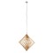 GLOBOSTAR® OCTAVE 01431 Μοντέρνο Κρεμαστό Φωτιστικό Οροφής με Ντουί 1 x E27 AC 220-240V IP20 - Μπεζ - Μ64 x Π64 x Y66cm
