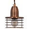 GLOBOSTAR® MANHATTAN 01453 Μοντέρνο Κρεμαστό Φωτιστικό Οροφής με Ντουί 1 x E27 AC 220-240V IP20 - Χάλκινο - Μ11 x Π11 x Υ14cm