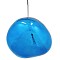 GLOBOSTAR® DIXAR 01463 Μοντέρνο Κρεμαστό Φωτιστικό Οροφής με Ντουί 1 x E27 AC 220-240V IP20 - Μπλε & Ασημί - Μ28 x Π28 x Υ40cm
