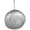 GLOBOSTAR® DIXAR 01464 Μοντέρνο Κρεμαστό Φωτιστικό Οροφής με Ντουί 1 x E27 AC 220-240V IP20 - Γκρι & Ασημί - Μ36 x Π36 x Υ45cm