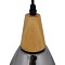 GLOBOSTAR® NOAH 01489 Μοντέρνο Κρεμαστό Φωτιστικό Οροφής με Ντουί 1 x E27 AC 220-240V IP20 - Γκρι & Μπεζ - Μ16 x Π16 x Υ30cm