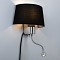 GLOBOSTAR® ELEGANT 01492 Μοντέρνο Φωτιστικό Τοίχου - Απλίκα Ξενοδοχείου Reading Light με Ντουί 1 x E27 LED 3W 360lm 36° AC 220-240V IP20 Θερμό Λευκό 2700K - Bridgelux COB Chip - Χρώμιο & Μαύρο - Μ26.5 x Π15 x Υ43cm - 2 Χρόνια Εγγύηση