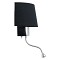 GLOBOSTAR® ELEGANT 01492 Μοντέρνο Φωτιστικό Τοίχου - Απλίκα Ξενοδοχείου Reading Light με Ντουί 1 x E27 LED 3W 360lm 36° AC 220-240V IP20 Θερμό Λευκό 2700K - Bridgelux COB Chip - Χρώμιο & Μαύρο - Μ26.5 x Π15 x Υ43cm - 2 Χρόνια Εγγύηση