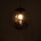GLOBOSTAR® HARPER 01512 Μοντέρνο Κρεμαστό Φωτιστικό Οροφής με Ντουί 1 x E27 AC 220-240V IP20 - Διάφανο & Μαύρο - Μ25 x Π25 x Υ30cm