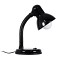 GLOBOSTAR® STUDENT 01530 Μοντέρνο Επιτραπέζιο Φωτιστικό Πορτατίφ με Ντουί 1 x E27 AC 220-240V IP20 - Μαύρο - Μ12 x Π12 x Υ32cm