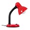 GLOBOSTAR® STUDENT 01535 Μοντέρνο Επιτραπέζιο Φωτιστικό Πορτατίφ με Ντουί 1 x E27 AC 220-240V IP20 - Κόκκινο - Μ12 x Π12 x Υ32cm