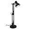 GLOBOSTAR® DESK 01538 Μοντέρνο Επιτραπέζιο Φωτιστικό Πορτατίφ με Ντουί 1 x E27 AC 220-240V IP20 - Μαύρο - Μ15 x Π15 x Υ67cm