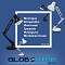 GLOBOSTAR® DESK 01538 Μοντέρνο Επιτραπέζιο Φωτιστικό Πορτατίφ με Ντουί 1 x E27 AC 220-240V IP20 - Μαύρο - Μ15 x Π15 x Υ67cm