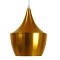GLOBOSTAR® SHANGHAI 01544 Μοντέρνο Κρεμαστό Φωτιστικό Οροφής με Ντουί 1 x E27 AC 220-240V IP20 - Χρυσό Πλατίνα - Μ24 x Π24 x Υ30cm