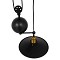 GLOBOSTAR® CARILO 01549 Vintage Κρεμαστό Φωτιστικό Οροφής με Ντουί 1 x E27 AC 220-240V IP20 - Μαύρο & Χρυσό - Μ32 x Π26 x Υ120cm