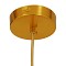 GLOBOSTAR® HUDSON 01555 Μοντέρνο Κρεμαστό Φωτιστικό Οροφής με Ντουί 1 x E27 AC 220-240V IP20 - Λευκό & Χρυσό - Μ30 x Π30 x Υ34cm
