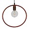 GLOBOSTAR® OMICRON 01579 Μοντέρνο Κρεμαστό Φωτιστικό Οροφής με Ντουί 1 x E27 AC 220-240V IP20 - Χάλκινο - Μ33 x Π4 x Υ33cm