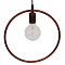 GLOBOSTAR® OMICRON 01579 Μοντέρνο Κρεμαστό Φωτιστικό Οροφής με Ντουί 1 x E27 AC 220-240V IP20 - Χάλκινο - Μ33 x Π4 x Υ33cm