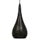 GLOBOSTAR® JANIS 01589 Μοντέρνο Κρεμαστό Φωτιστικό Οροφής με Ντουί 1 x E27 AC 220-240V IP20 - Μαύρο & Χρυσό - Μ20 x Π20 x Υ46cm