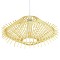 GLOBOSTAR® SASSO 01601 Boho Κρεμαστό Φωτιστικό Οροφής με Ντουί 1 x E27 AC 220-240V IP20 - Μπεζ - Μ50 x Π50 x Y23cm