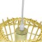 GLOBOSTAR® SASSO 01601 Boho Κρεμαστό Φωτιστικό Οροφής με Ντουί 1 x E27 AC 220-240V IP20 - Μπεζ - Μ50 x Π50 x Y23cm