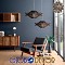 GLOBOSTAR® SASSO 01602 Boho Κρεμαστό Φωτιστικό Οροφής με Ντουί 1 x E27 AC 220-240V IP20 - Καφέ - Μ50 x Π50 x Y23cm
