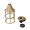 GLOBOSTAR® YUBA 01612 Boho Κρεμαστό Φωτιστικό Οροφής με Ντουί 1 x E27 AC 220-240V IP20 - Μπεζ - Μ22 x Π22 x Y40cm
