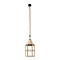 GLOBOSTAR® YUBA 01612 Boho Κρεμαστό Φωτιστικό Οροφής με Ντουί 1 x E27 AC 220-240V IP20 - Μπεζ - Μ22 x Π22 x Y40cm