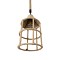 GLOBOSTAR® YUBA 01612 Boho Κρεμαστό Φωτιστικό Οροφής με Ντουί 1 x E27 AC 220-240V IP20 - Μπεζ - Μ22 x Π22 x Y40cm