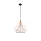 GLOBOSTAR® KAIRI 01621 Μοντέρνο Κρεμαστό Φωτιστικό Οροφής με Ντουί 1 x E27 AC 220-240V IP20 - Πορτοκαλί & Λευκό - Μ38 x Π38 x Y38cm