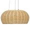 GLOBOSTAR® DE LA MER 01624 Boho Κρεμαστό Φωτιστικό Οροφής με Ντουί 3 x E27 AC 220-240V IP20 - Μπεζ - Μ45 x Π45 x Υ24cm