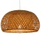 GLOBOSTAR® SAN TROPEZ 01626 Boho Κρεμαστό Φωτιστικό Οροφής με Ντουί 1 x E27 AC 220-240V IP20 - Μπεζ - Μ38 x Π38 x Υ22cm