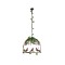 GLOBOSTAR® NEST 01642 Vintage Κρεμαστό Φωτιστικό Οροφής με Ντουί 1 x E27 AC 220-240V IP20 - Χάλκινο & Πράσινο - Μ48 x Π38 x Y40cm
