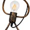 GLOBOSTAR® LITTLE MAN 01653 Μοντέρνο Κρεμαστό Φωτιστικό Οροφής με Ντουί 1 x E27 AC 220-240V IP20 - Χάλκινο - Μ20 x Π20 x Υ40cm