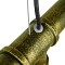 GLOBOSTAR® CANAL 01669 Vintage Κρεμαστό Φωτιστικό Οροφής με Ντουί 5 x E27 AC 220-240V IP20 - Μπρούτζινο - Μ92 x Π5 x Y8cm