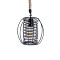 GLOBOSTAR® ORVAL 01689 Μοντέρνο Κρεμαστό Φωτιστικό Οροφής με Ντουί 1 x E27 AC 220-240V IP20 - Μαύρο & Μπεζ - Μ20 x Π20 x Υ20cm